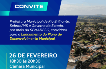 CARD Lançamento PDM Rio Brilhante 26.02